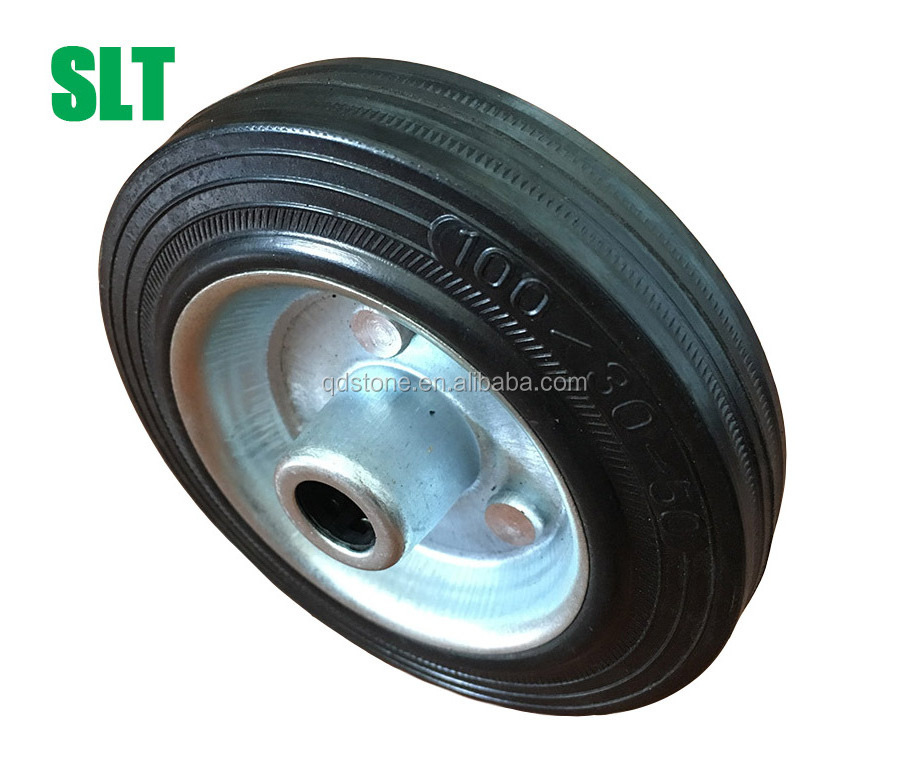 3 -8 inch solid rubber caster wheel rubber powder wheel