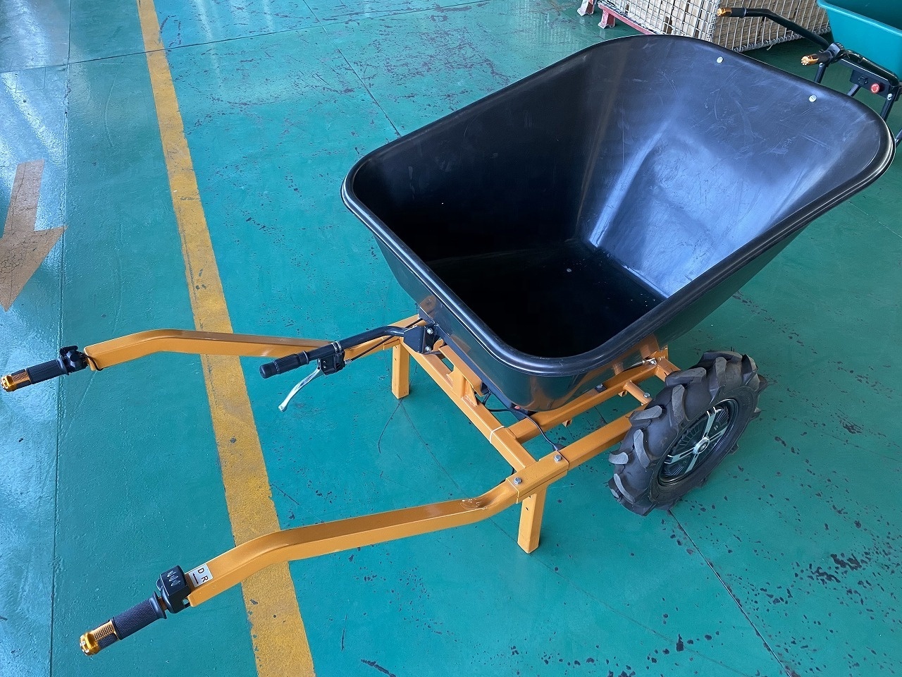 48V 700w heavy duty Two wheels electric power wheelbarrow EWB9600 China manufacturer