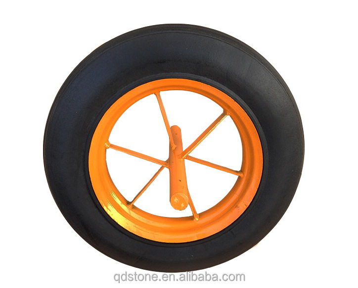 14x4 rubber wheels 14 inch rubber powder wheels for wheelbarrow trolley