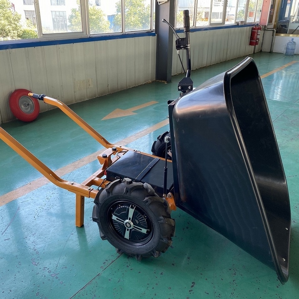 48V 700w heavy duty Two wheels electric power wheelbarrow EWB9600 China manufacturer