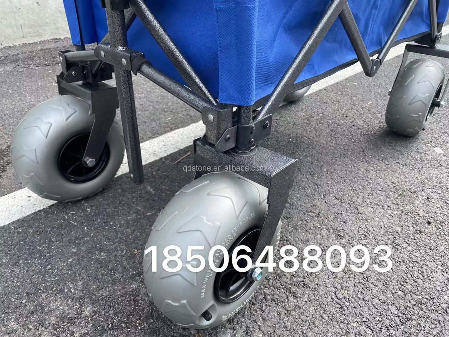 Balloon wheel  Folding Outdoor Utility Wagon beach cart for champing