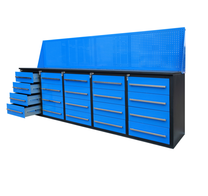 Customized tool chest drawer dividers r slides workbench  tool chest end cabinet