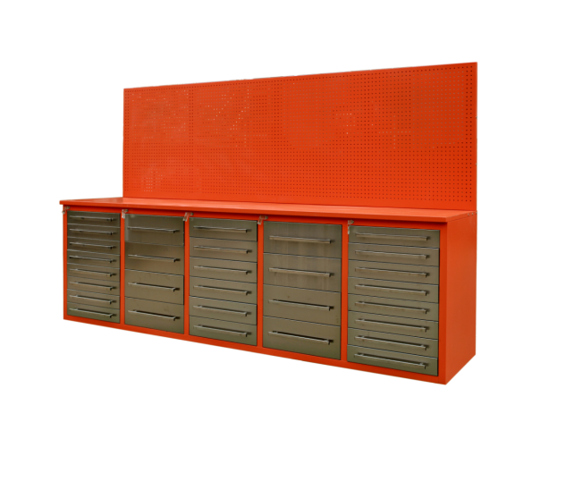 Customized tool chest drawer dividers r slides workbench  tool chest end cabinet