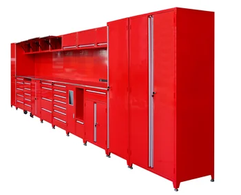 Heavy Duty Tool Storage Cabinets Garage Workshop Workbench With Drawers And Wall Metal Locker