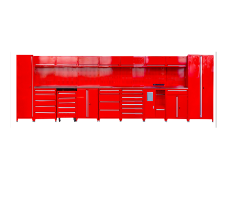 Heavy Duty Tool Storage Cabinets Garage Workshop Workbench With Drawers And Wall Metal Locker