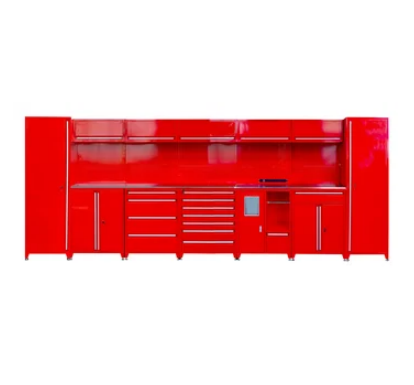 Heavy Duty Tool Storage Cabinets Garage Workshop Workbench With Drawers And Wall Metal Locker