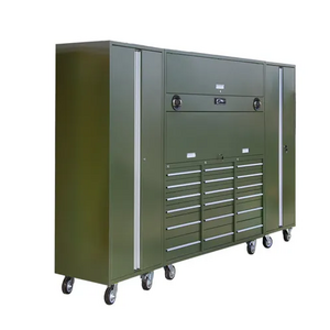 144 inch 18 drawer black and green tool chest with wheels workshop storage steel glide tool chest heavy duty rolling tool box