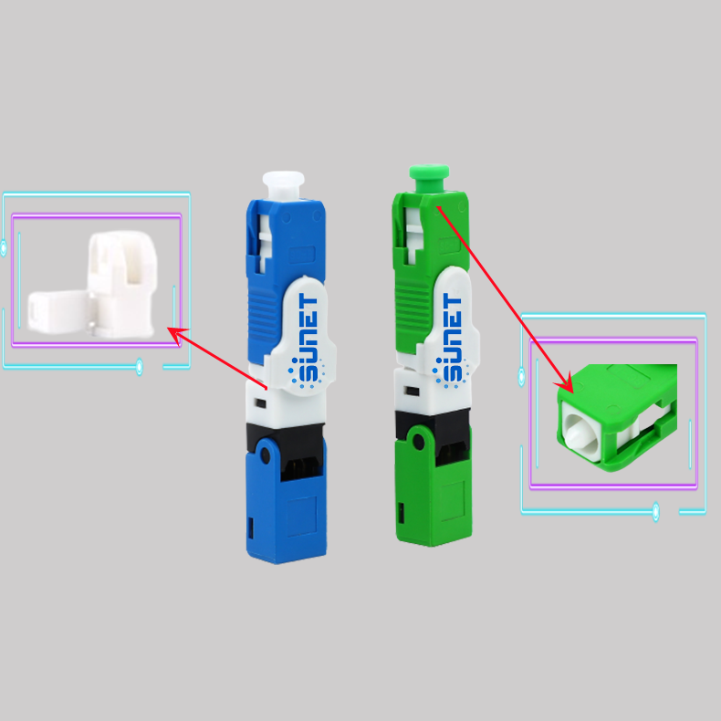 ESC250D  ftth SC/APC SC/UPC singlemode Fiber optic fast connector