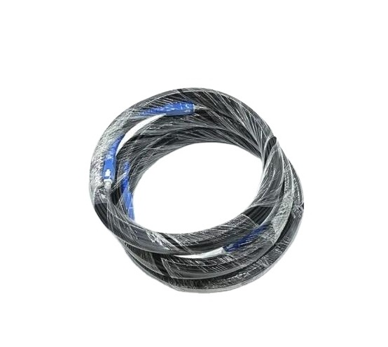 SC-SC Leather Cord Jumper Indoor Outdoor FTTH Flat Optic Cable Single-Mode Patch Cord with Connector