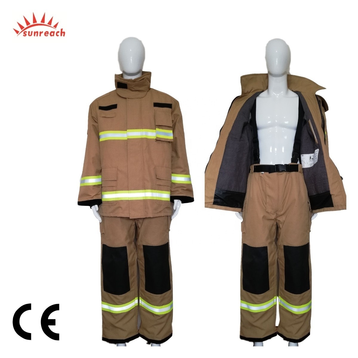 CE Certified Aramid Nomex Firefighting Jacket for Fire Fighters