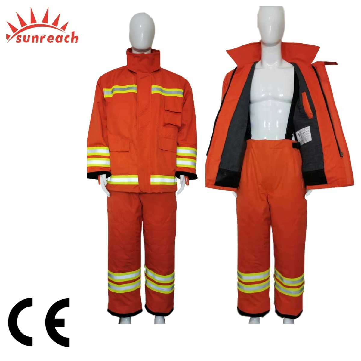 CE Certified Aramid Nomex Firefighting Jacket for Fire Fighters