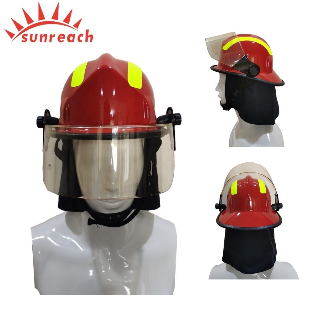 American Type Anti Impact Fire Helmet For Fire Fighting