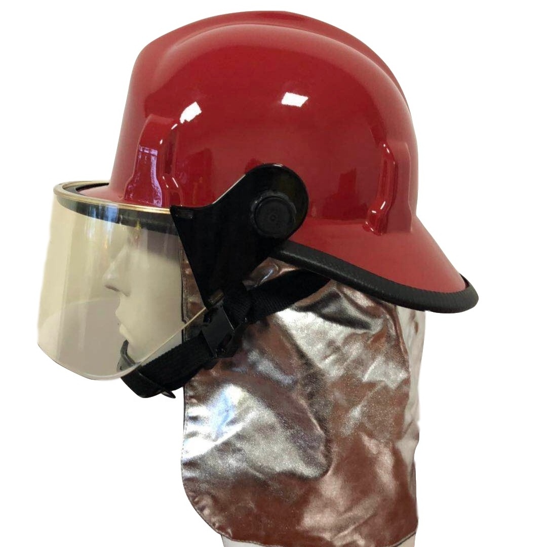 EN443 American Fireman Safety Flame Retardant Fire Fighting Helmet with Flashlight