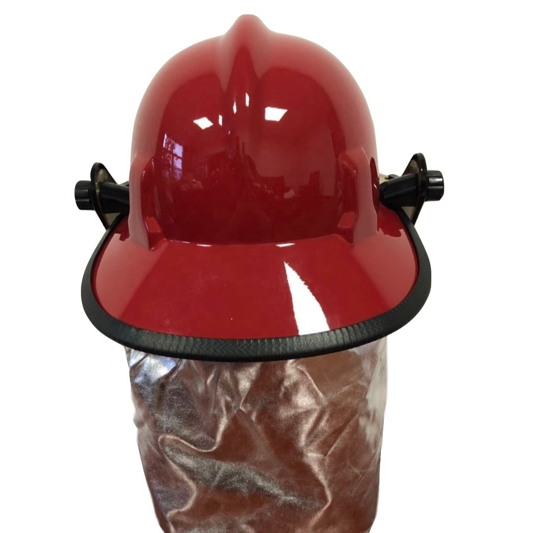 EN443 American Fireman Safety Flame Retardant Fire Fighting Helmet with Flashlight