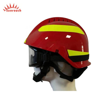 High temperature American Style Fireman Safety Flame Retardant Fire Fighting Rescue  F2 Helmet