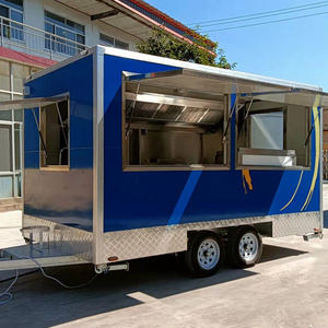 Mobile Catering Trucks BBQ Fast Food Pizza Oven Commercial Concession Trailer Fully Equipped