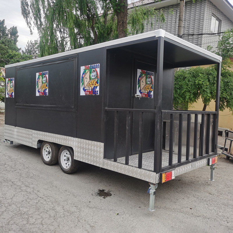 full equipped food trailer Hot Dog Cart Ice Cream Kiosk Coffee Shop Enclosed  Food Trailer