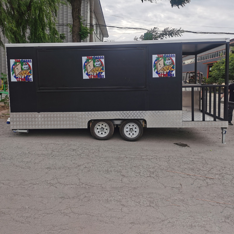 Container food truck churros street food cart for sale