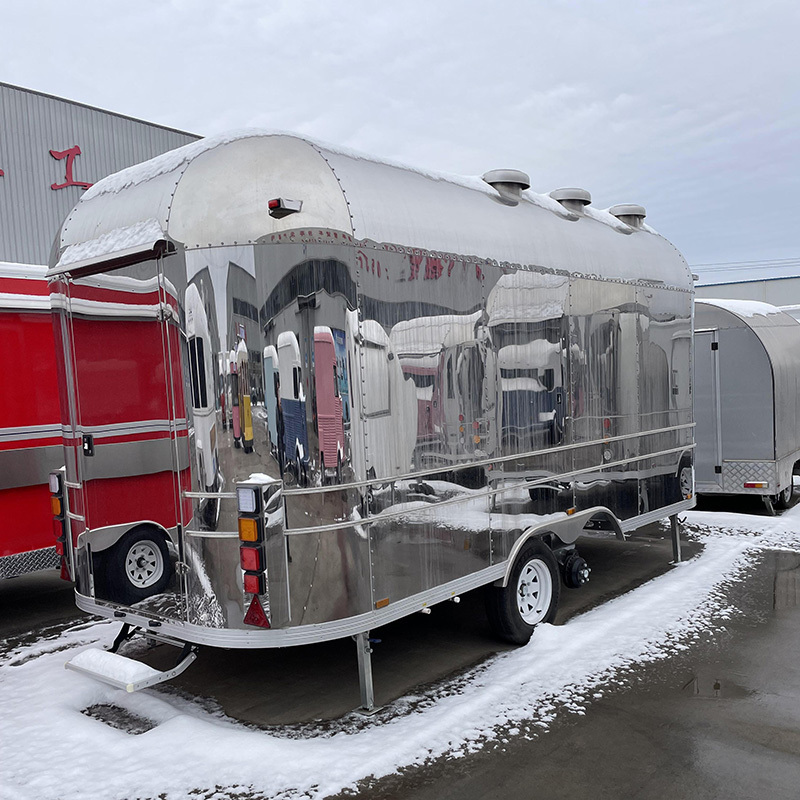 airstream food trailer american hot dog cart