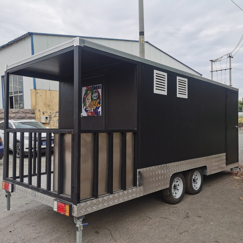 Container food truck churros street food cart for sale