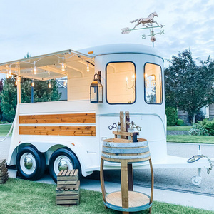 Horse Trailer mobile Bar Ice Cream Cart Candy Coffee Vintage Trailer Horse Food Trailer