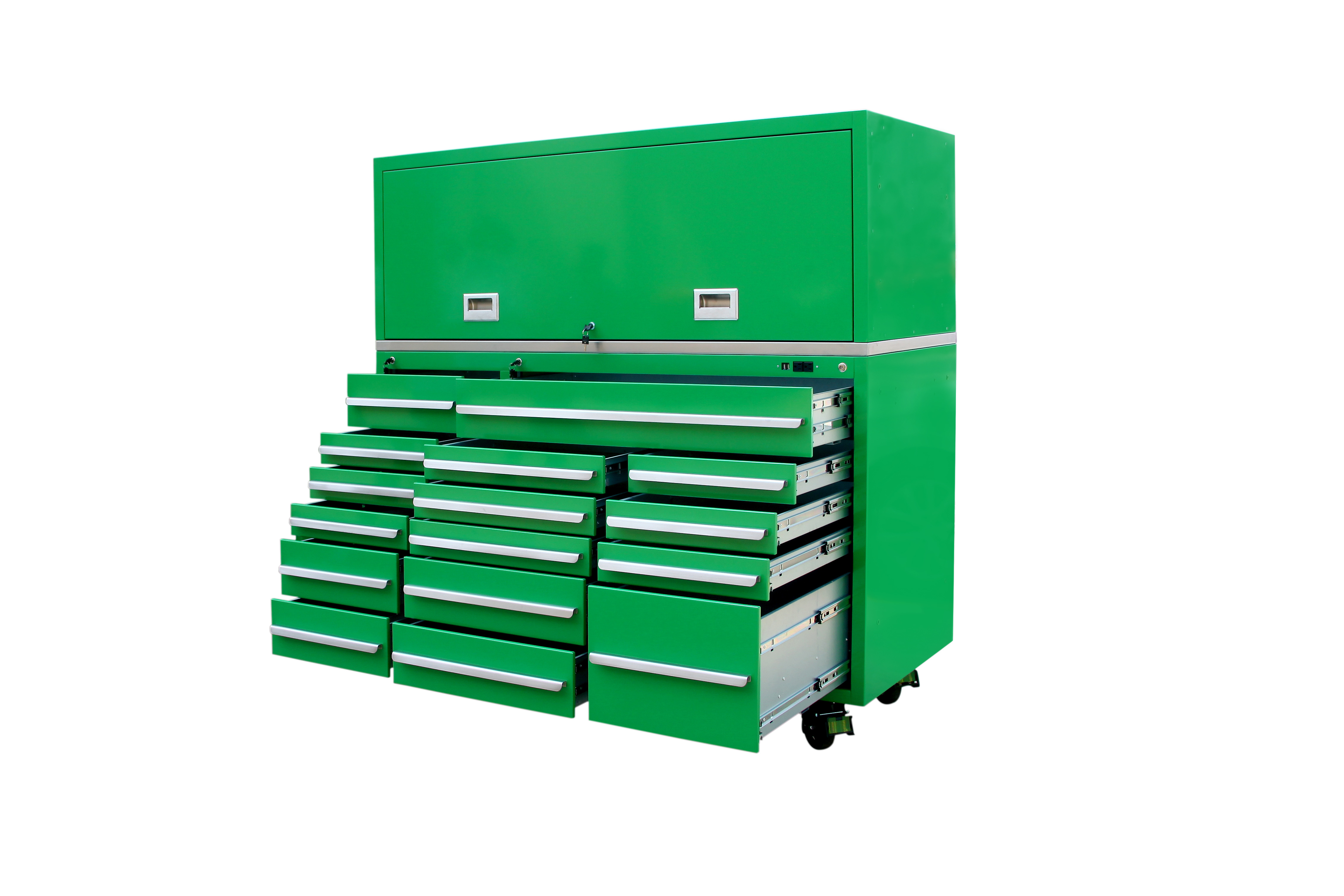 Mechanic tool box roller 16 drawer cabinet tool chest on wheels golden line tool cabinet work bench