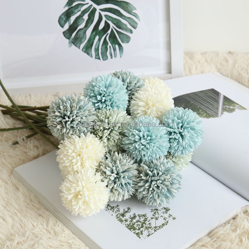 A-215 Wedding Decoration Supplies artificial flower Living room decor Simulation Flowers Artificial Silk Dandelion