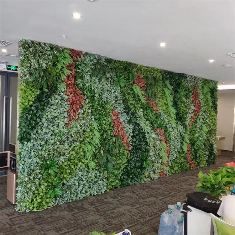 L-350 Super Star Product Customized Courtyard Ceiling Indoor Green Plant Wall Panels Artificial Grass Wall Backdrop For Decor