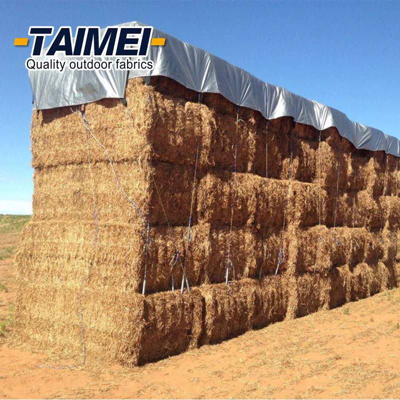 Heavy Duty Farm PE Tarpaulin Hay Cover Tarps Water-Proof Hay Tarp for Hay