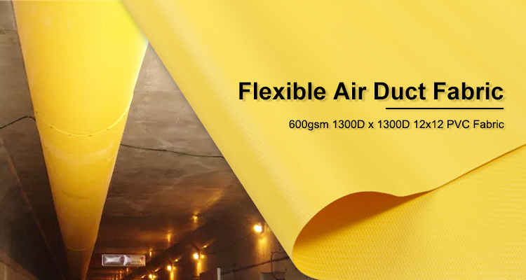 Flexible Fabric Air Duct Conditioning Fabric Ducting PVC Fabric for Air Duct for Ventilation