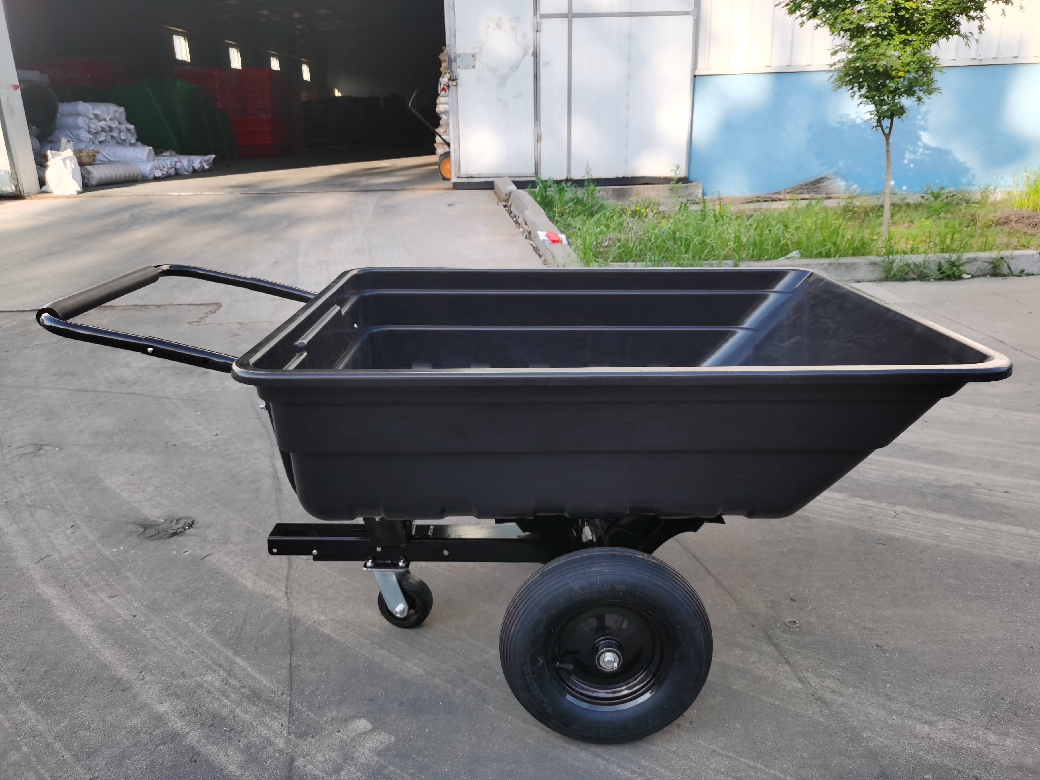 Various Widely Used 200kg Load Two Wheels Wheelbarrow Garden Dump Cart garden cart wagon trolley