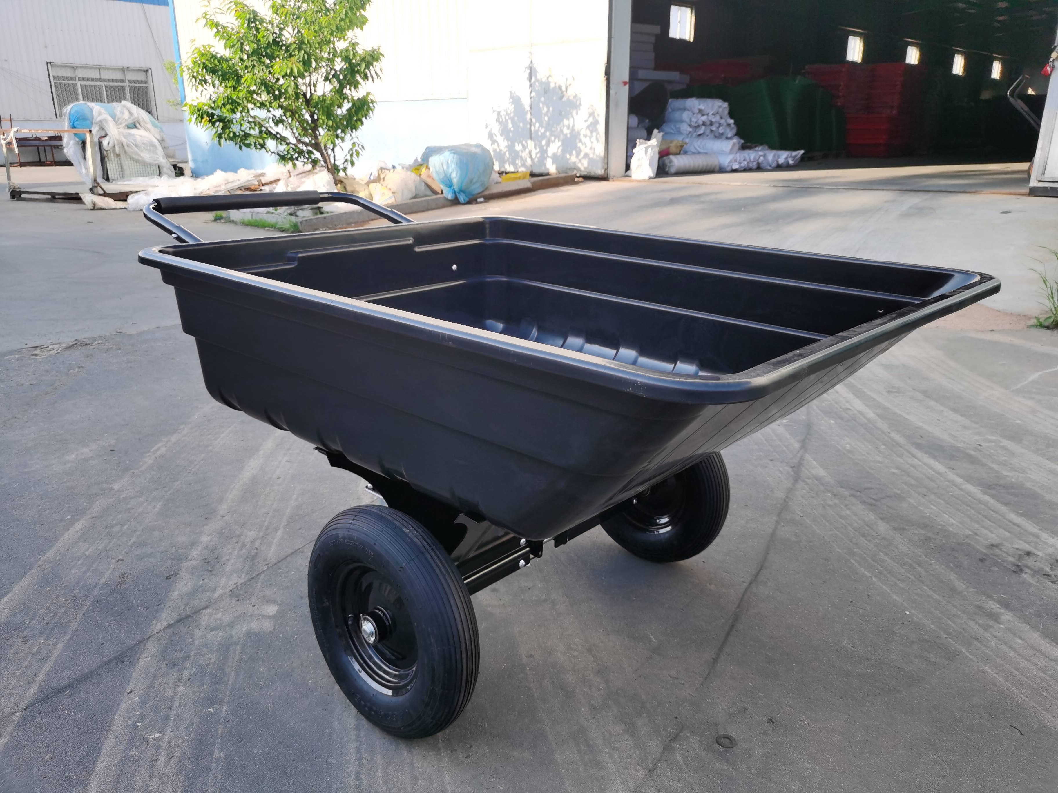 Various Widely Used 200kg Load Two Wheels Wheelbarrow Garden Dump Cart garden cart wagon trolley