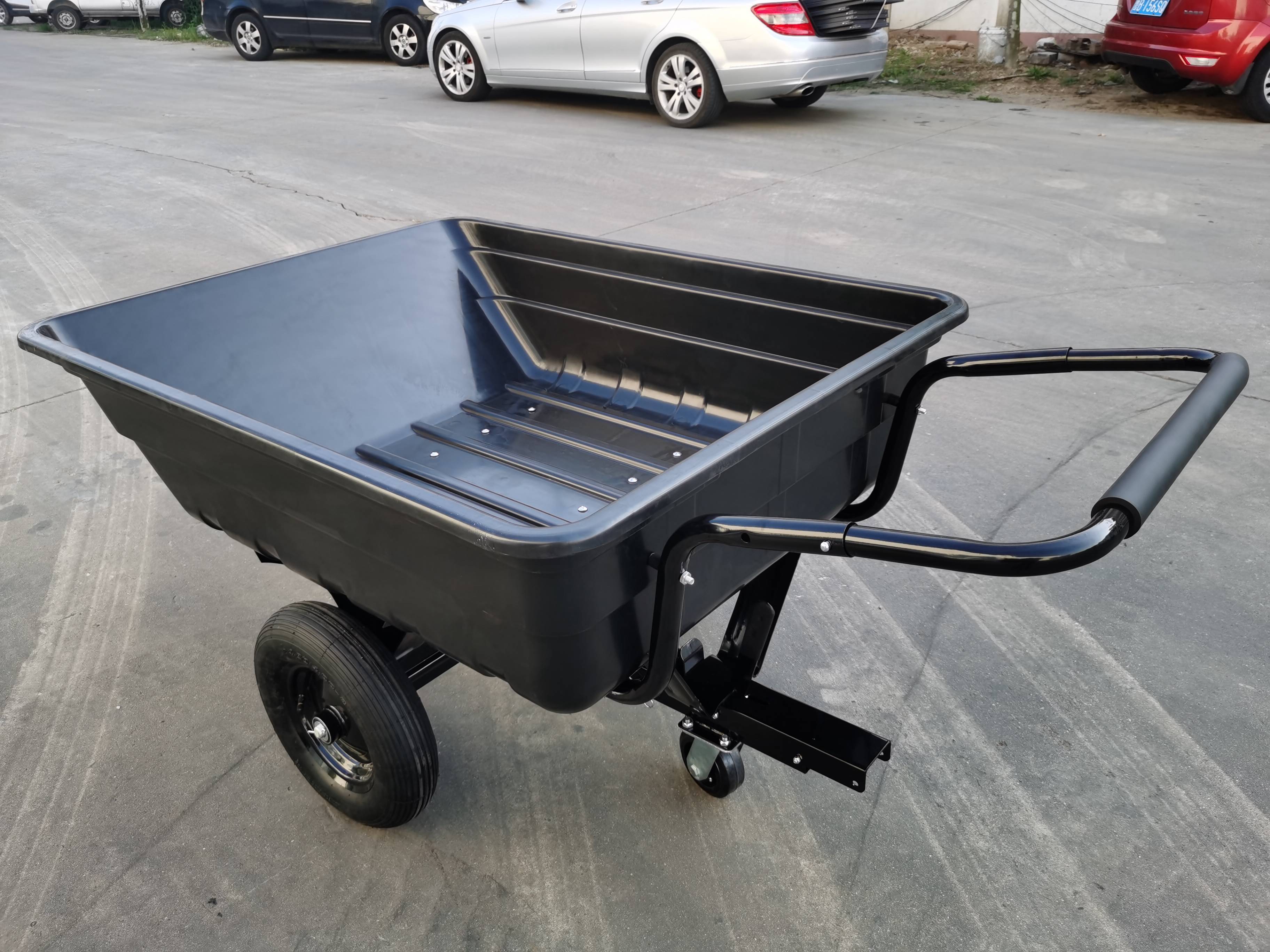 Various Widely Used 200kg Load Two Wheels Wheelbarrow Garden Dump Cart garden cart wagon trolley