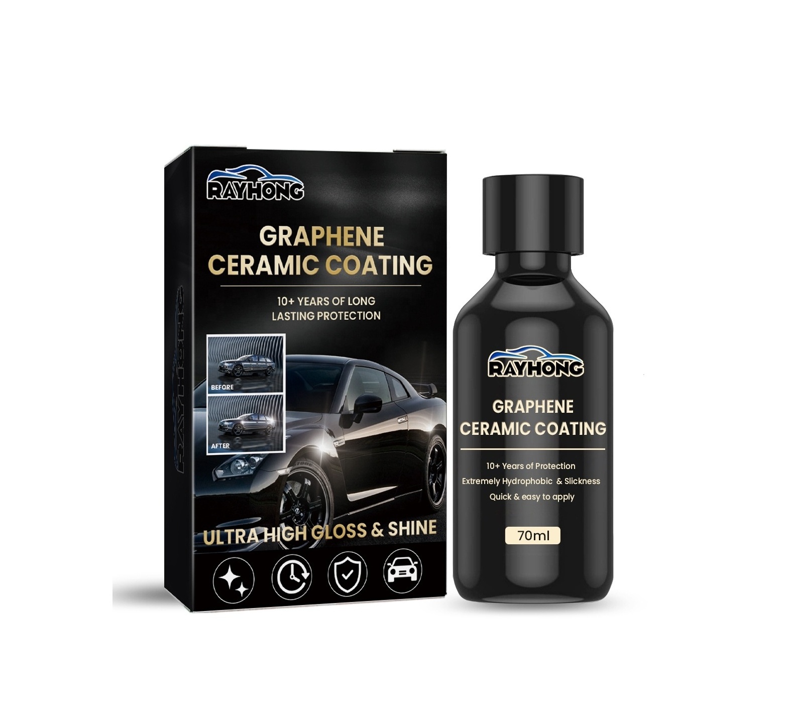 Hot selling Large capacity scratch repairing polishing graphene paint coating  nano coating car scratches remover spray