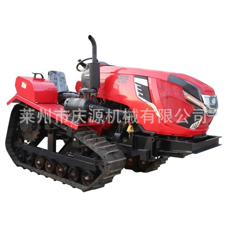 Tracked Mini Tiller Plowing Machines Small Farm Tractor Garden Farm Cultivator With Plough Farm Machines