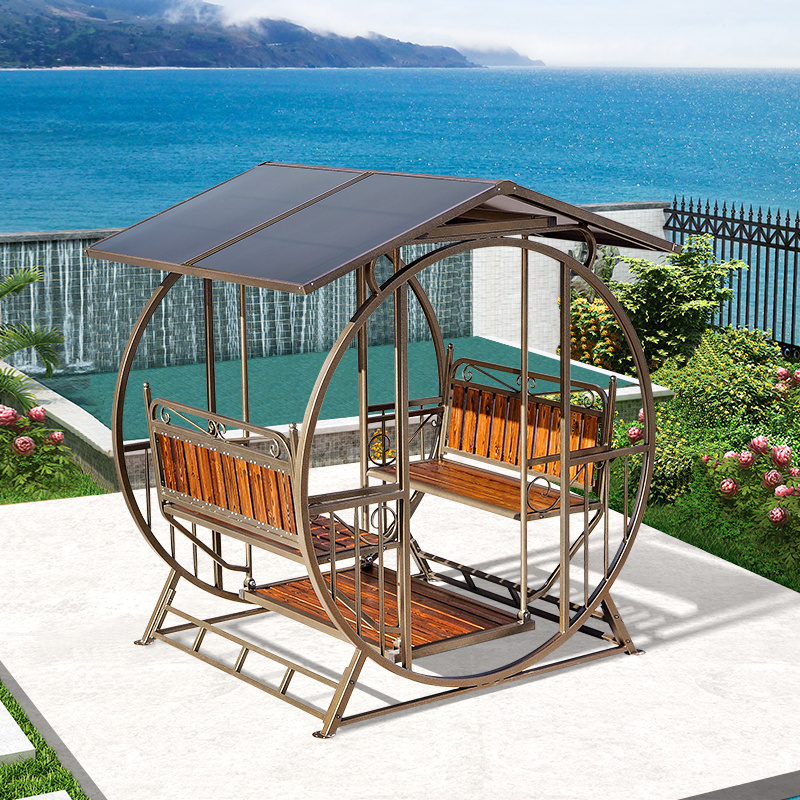 Pop up metal frame outdoor customized PC board waterproof pavilion garden pergolas pergola deck patio cover gazebo canopy tent