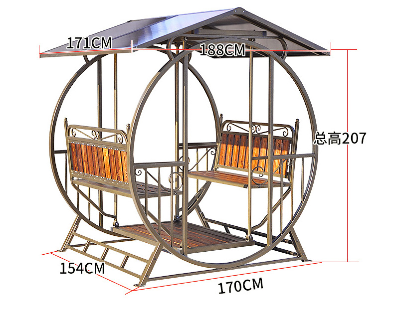 Pop up metal frame outdoor customized PC board waterproof pavilion garden pergolas pergola deck patio cover gazebo canopy tent