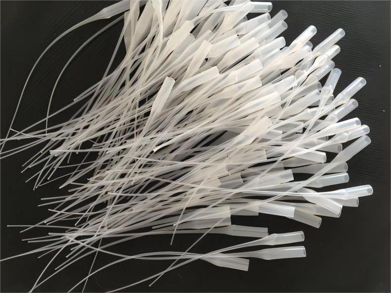 2023 trending products mouse tail dripping disposable PE diversion extender tips wholesale price plastic dropper glue drip tube