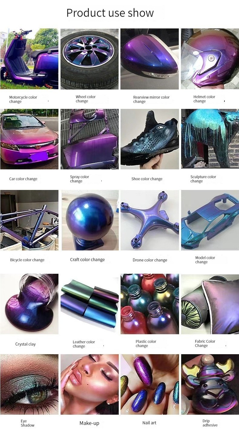 Shoe Fishing Motorcycle Hand Model Nail Recolor Chameleon Used Car Coating Spray Holographic Pearl Flakes Pigment Paint Price