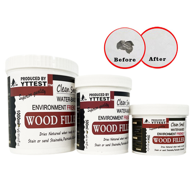 Stainable wooden grain filler dark brown wood putty for oak cabinets