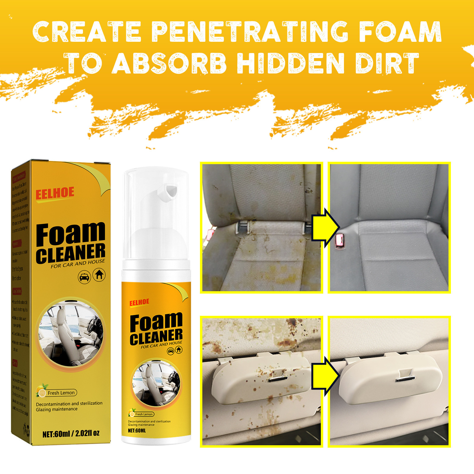 Multifunctional Care Foam Cleaner Universal Cleaning Interior Cleaner Foam Cannon Wash Sprayer Gun Car Foam Cleaner