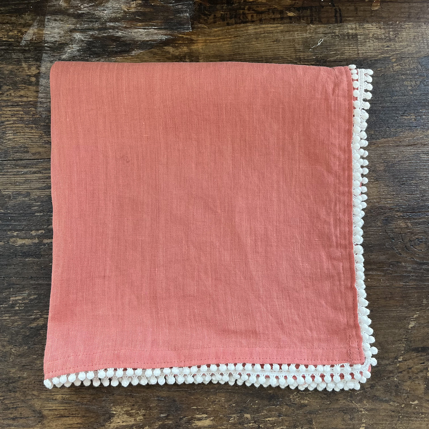 Wholesale french belgian stripe Plaid stone wash 100 percent pure linen flax napkins bulk multicolor