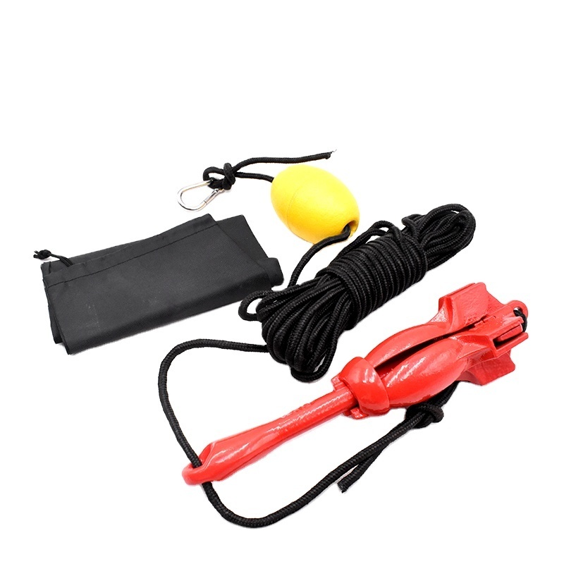 Factory Price 3lbs Canoe Kayak Folding Fluke Anchor Kit With Bag