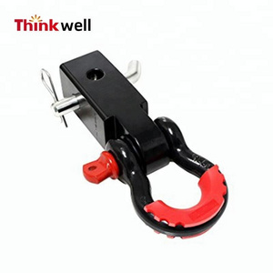 2024 New arrival 4WD Recovery Point Tow Bar Off Road Hitch Receiver With D Ring Bow Shackle