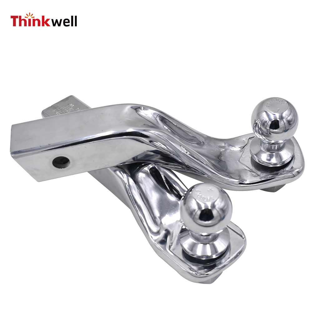 Interchangeable 2 Inches Stainless Gooseneck Sizes Tow Bar Hitch Ball Trailer For Tractor