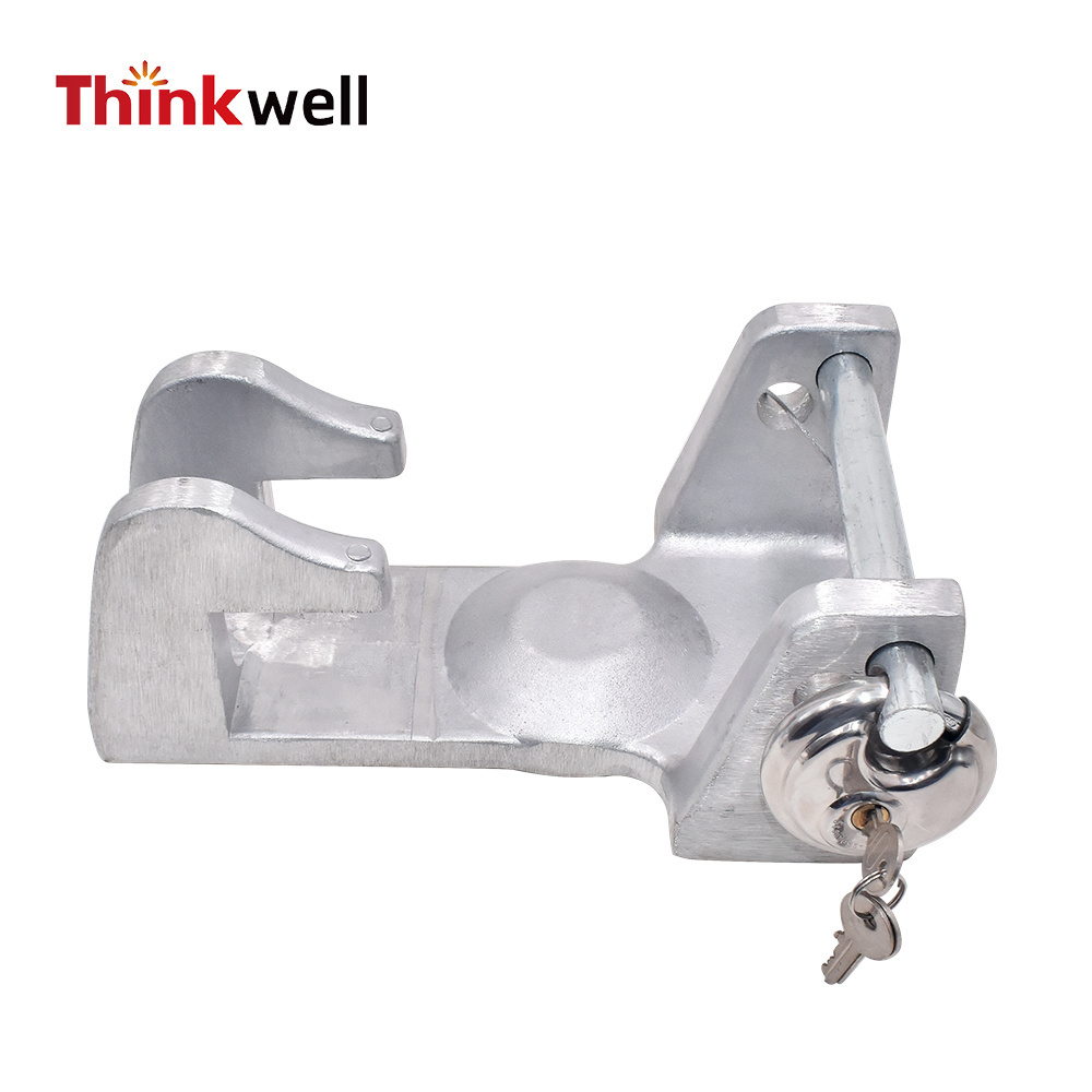 ThinkWell Silver Color 2-5/16 Inch Style Gooseneck Trailer Lock Couplers