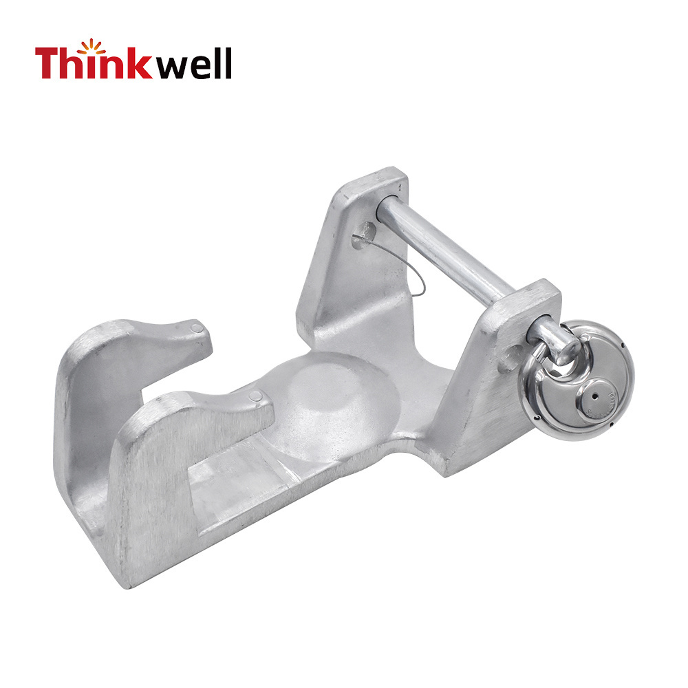 ThinkWell Silver Color 2-5/16 Inch Style Gooseneck Trailer Lock Couplers