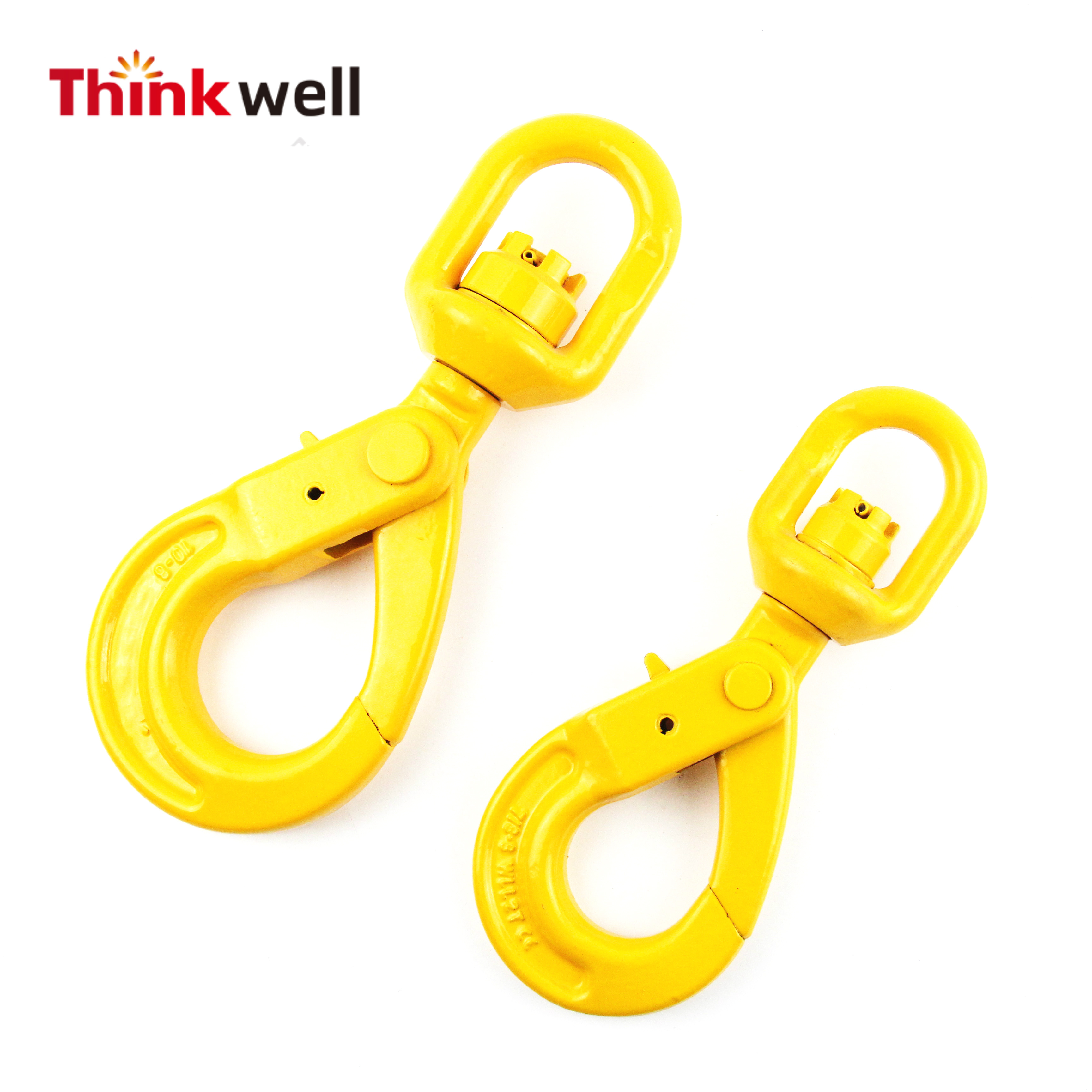 Thinkwell Forged G80 Powder Coated Swivel Safety  Self-Locking Hook