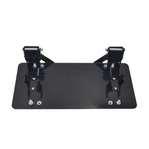 Auto Car Front Bumper License Plate Frame Holder Bracket Adjustable Semi Trailer Suspension Towing Trailer Plug Connector