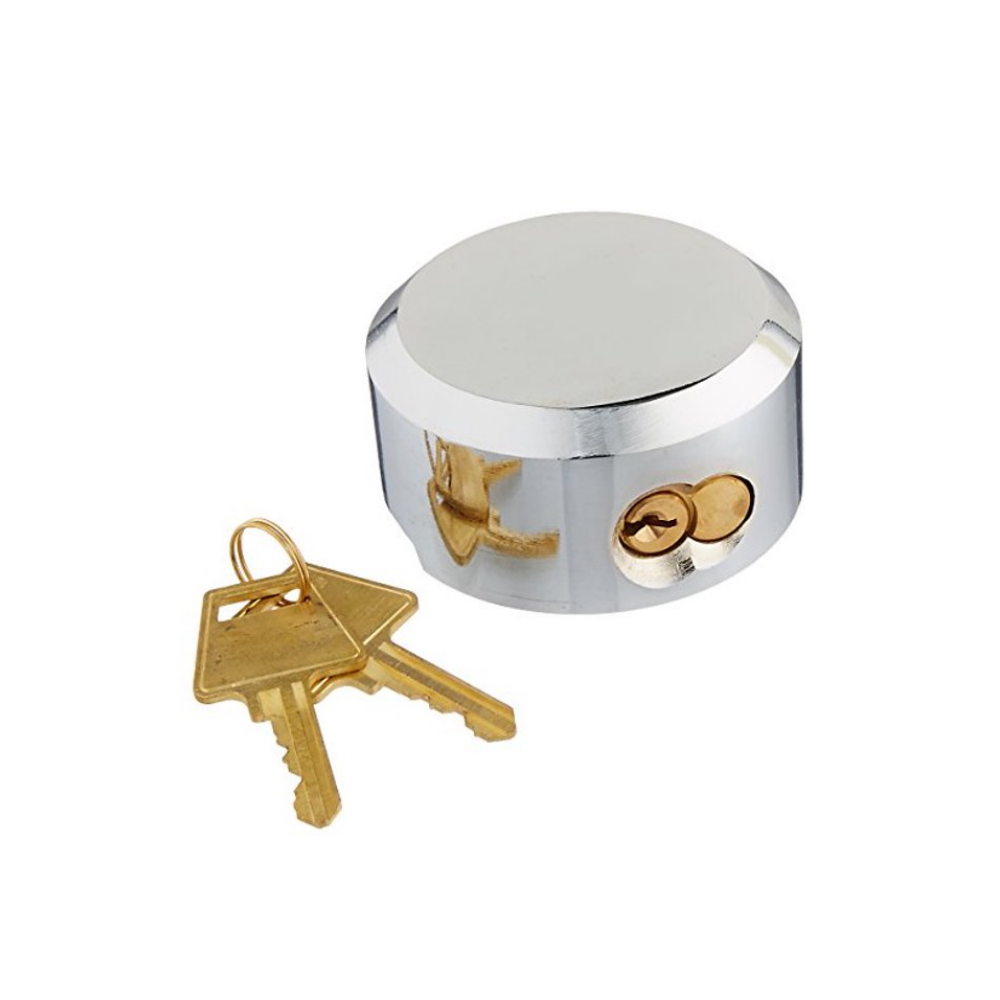 Hidden Shackle Padlock with Hockey Puck Lock